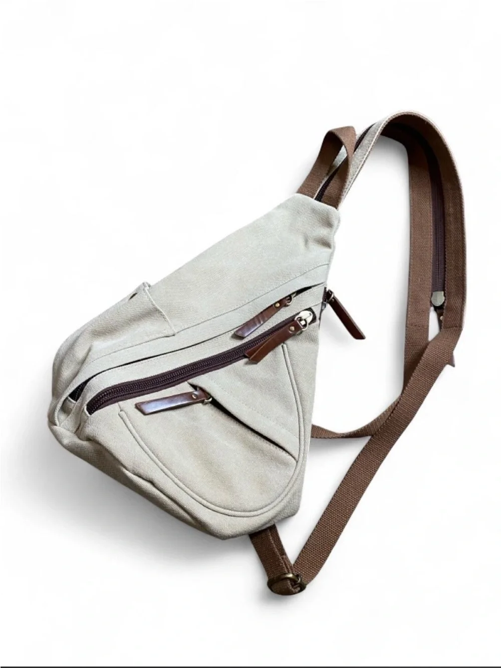 Antik Kraft Unisex Canvas Sling Bag or Backpack Travel Rustic Messenger